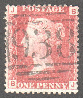 Great Britain Scott 33 Used Plate 78 - BJ - Click Image to Close